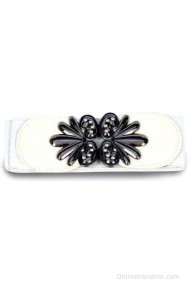 Victoria Secret Women White Fabric Belt(White)